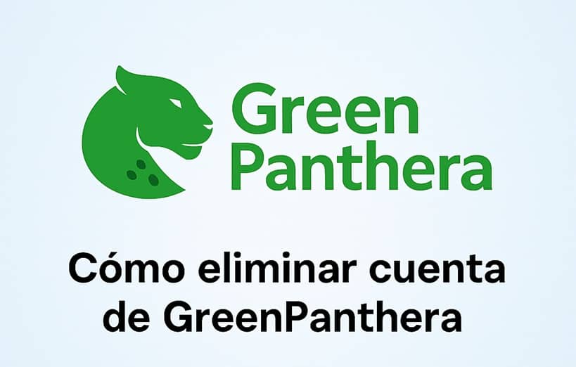 como eliminar cuenta de GreenPanthera